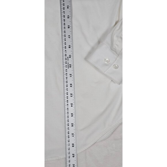 Theory Mens White Button-Up Dress Shirt XL - Picture 5 of 9